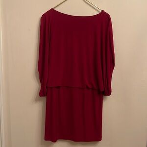 Jessica Simpson red dress
